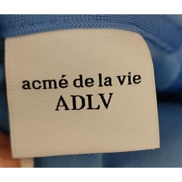 ADLV Acme De La Vie Gray Rabbit Tshirt Mens Size 1 Blue Large - Picture 5 of 8
